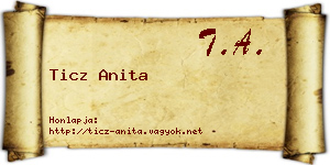 Ticz Anita névjegykártya